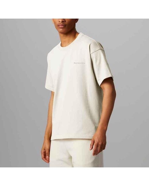 Adidas Originals X Pharrell Williams Crossover Casual Breathable Sports Solid Color Short Sleeve Jade White T-shirt for men