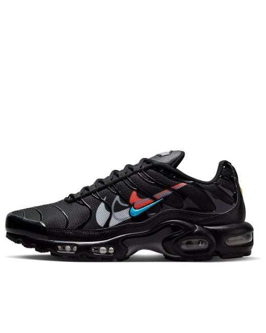Nike Black Air Max Plus 'Multi-Swoosh' for men