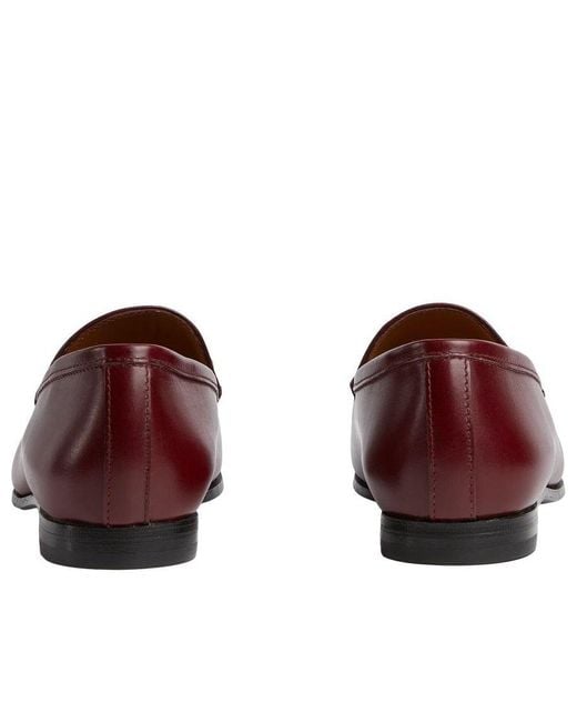 Gucci Red (Wmns) Jordaan Loafers 'Rosso Ancora'