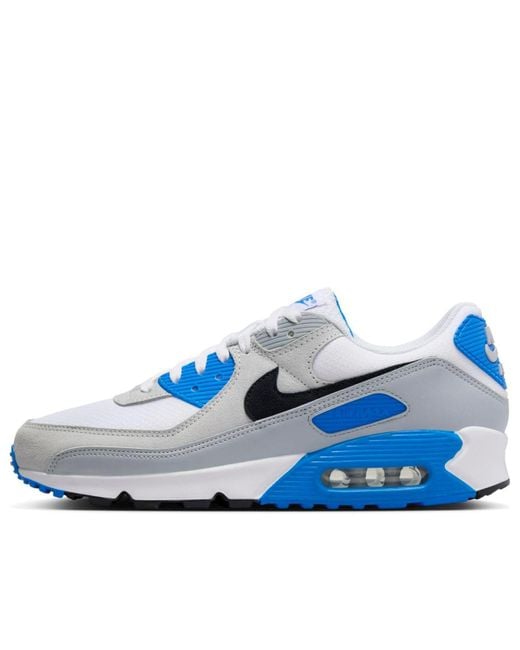 Nike Blue Air Max 90 'Pure Platinum Photo' Fn6958-102 for men