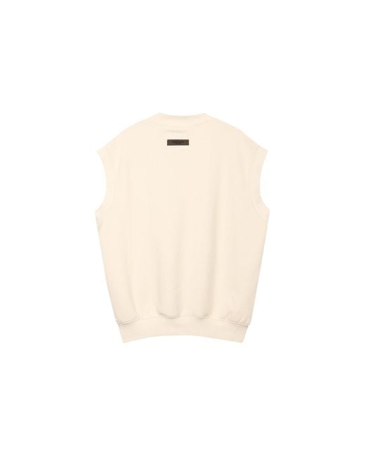 Fear Of God Natural Fw22 V Neck Vest 'Egg Shell' for men