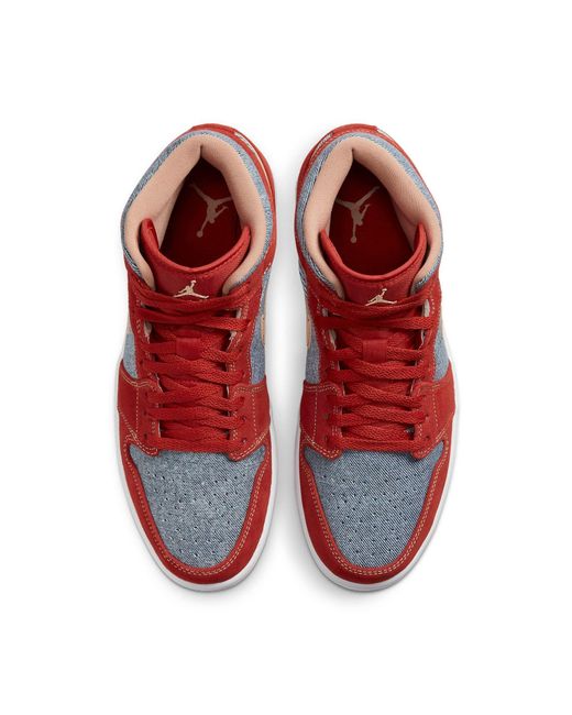 Nike Red 1 Mid 'Denim' for men