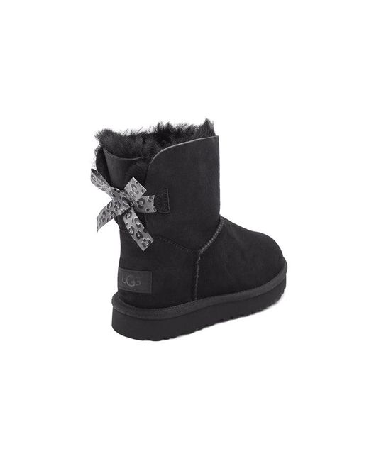 Ugg Black (Wmns) Mini Bailey Bow Ii Exotic Boot