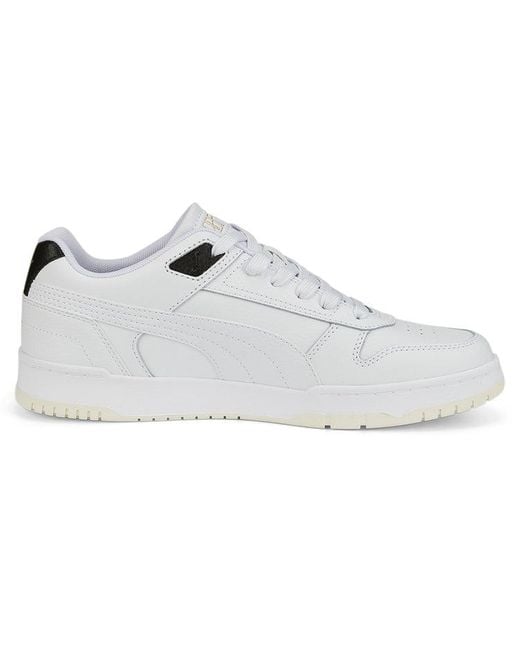 PUMA White Rbd Game Leather Trainers for men
