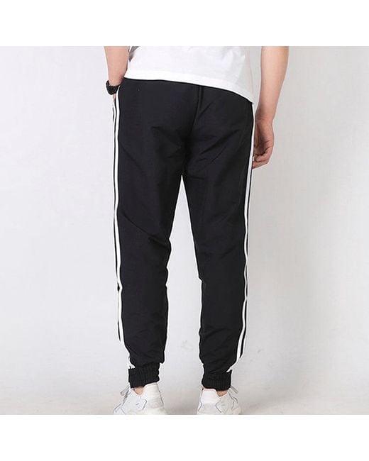 Adidas Black Knitted Sports Loose Long Pants for men