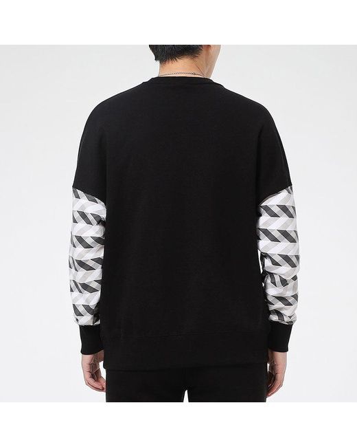 PUMA Black Kontrast Crew Neck Sweater for men