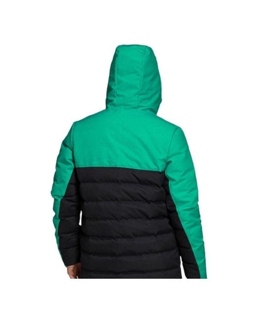 Adidas Green Soccer Stay Warm Windproof Hooded Down Jacket for men