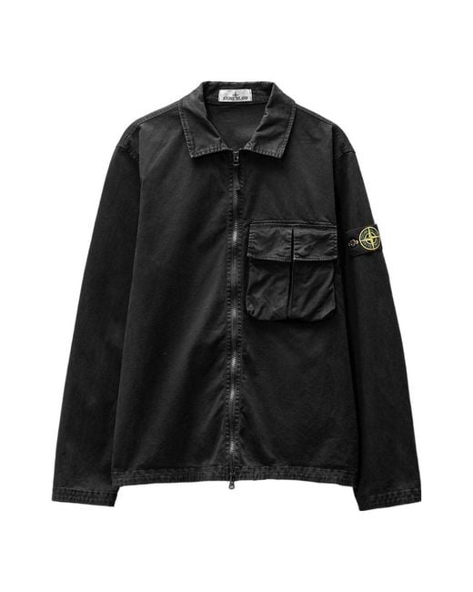 Stone Island Black Overshirt for men