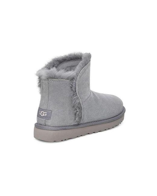 Ugg Gray (Wmns) Classic Mini Fluff High-Low