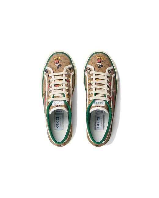 Gucci Brown Disney Tennis 1977 Sneakers It 41