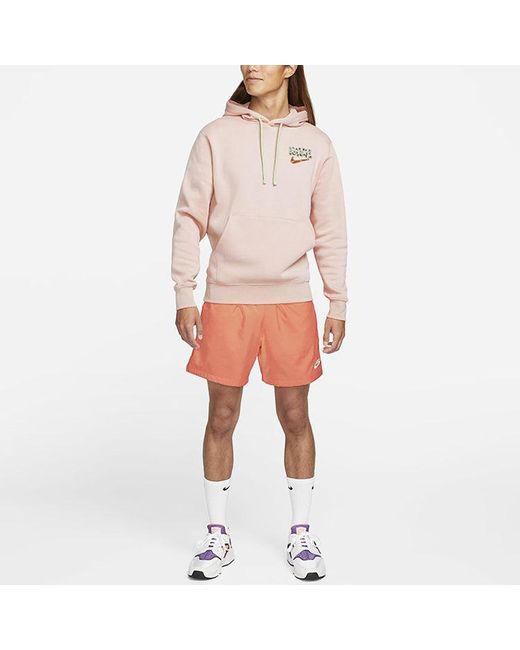 Nike Pink Alphabet Logo Pullover for men