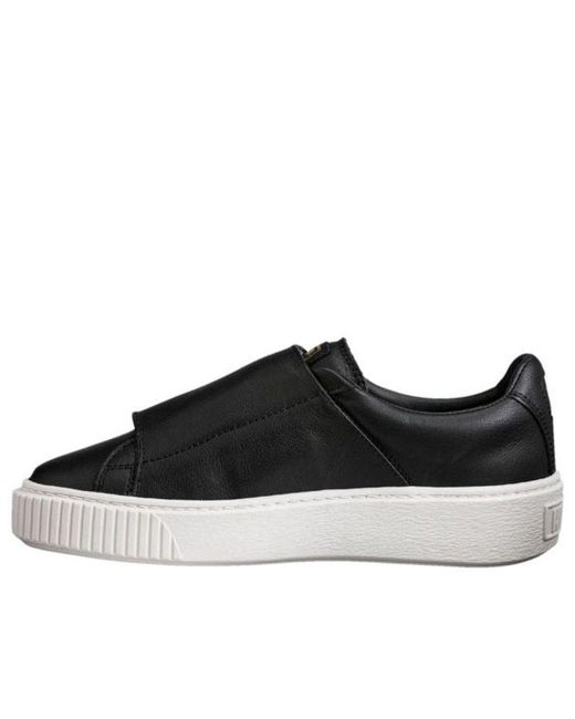 PUMA Black (Wmns) Basket Platform Big Strap