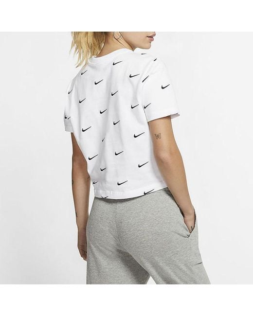 Nike Purple (Wmns) Logo Printing Short Sleeve