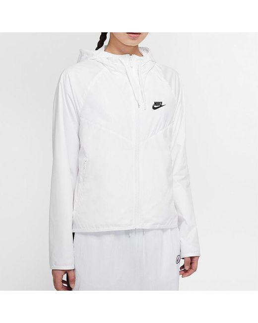 Nike White (Wmns) Sportswear Windrunner Jacket