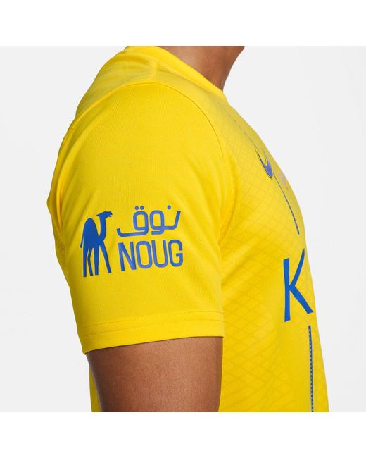 Nike Yellow Al Nassr Fc 2023/24 Stadium Home Jersey for men