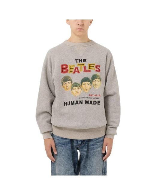 Human Made Gray Beatles Sweatshirt for men