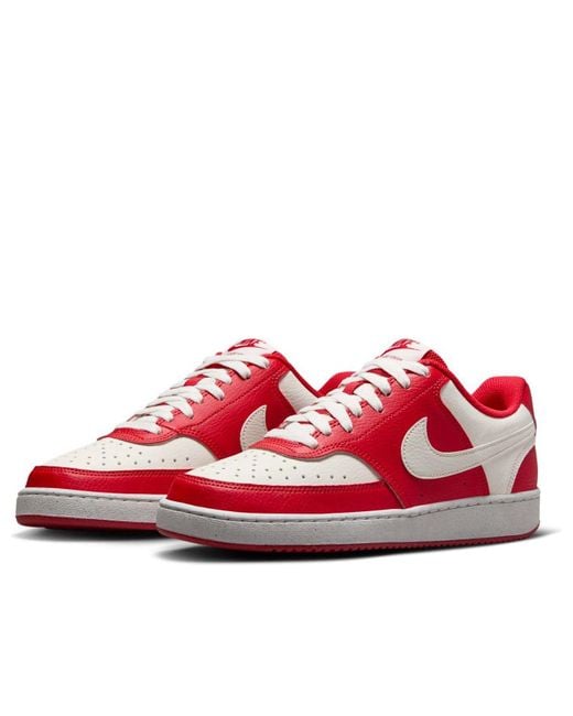 Nike Red (Wmns) Court Vision Low Next Nature 'University Sail'