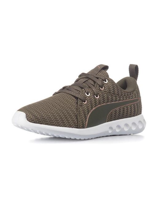 PUMA Brown (Wmns) Carson 2 Low-Tops Sport Shoes Army