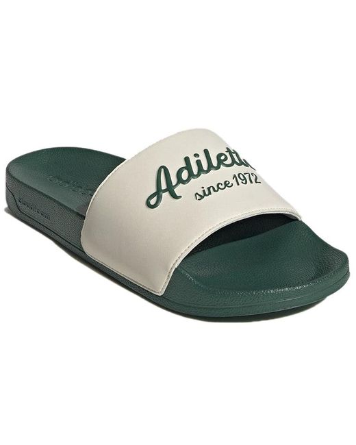 Adidas Green Adilette Slide Collegiate'