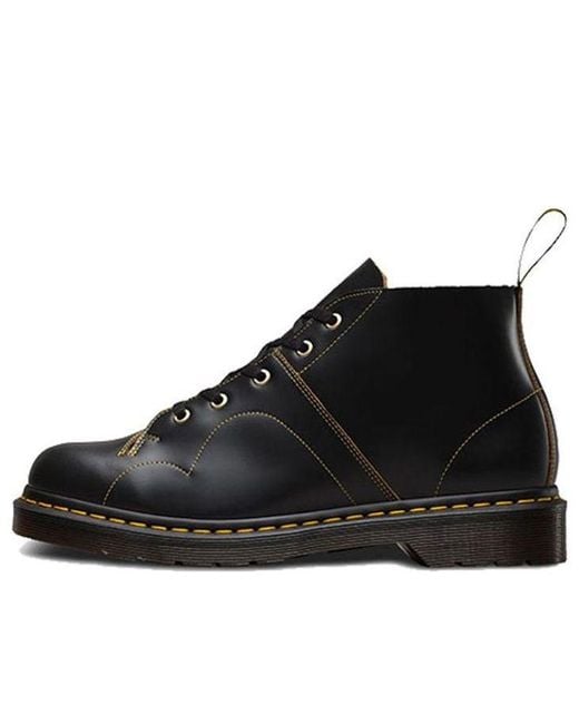 Dr. Martens Black Church Retro 5 Martin Boots Couple Style for men