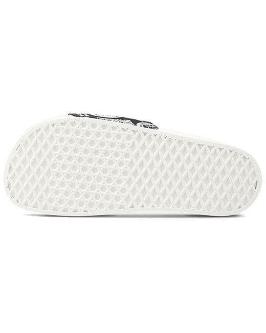Vans White Slide-On Slippers for men