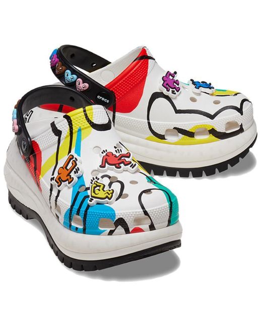 CROCSTM Blue X Keith Haring Mega Crush Clog Multi' for men