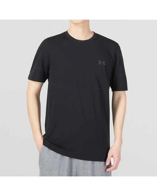Under Armour Black Rush Seamless Legacy T-Shirt for men