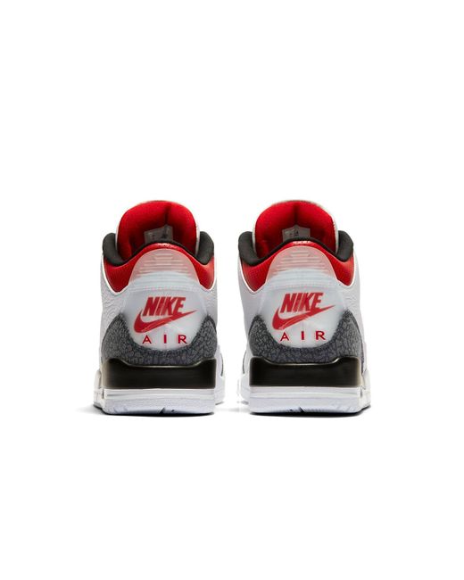Nike White 3 Retro Denim Se 'Fire' for men
