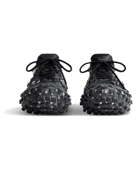 Balenciaga Black Bouncer Screw Sneakers Mesh And Nylon With Piercing' for men