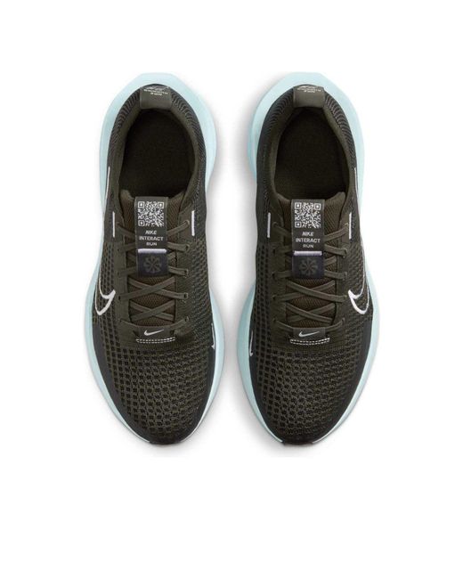 Nike Black Interact Run 'Sequoia Glacier' for men