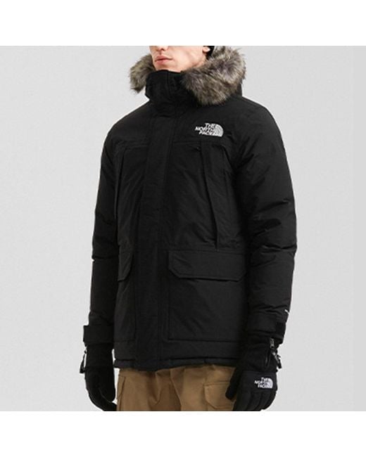 The North Face Black Mcmurdo Parka Coat for men