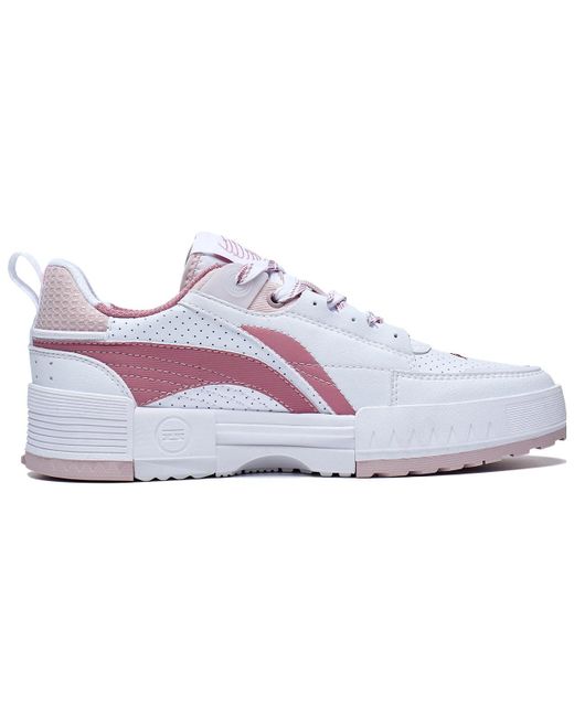 Li-ning White (Wmns) Casual Skate Shoes