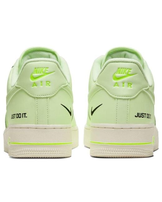 Nike Green Air Force 1 Low 'Just Do It for men