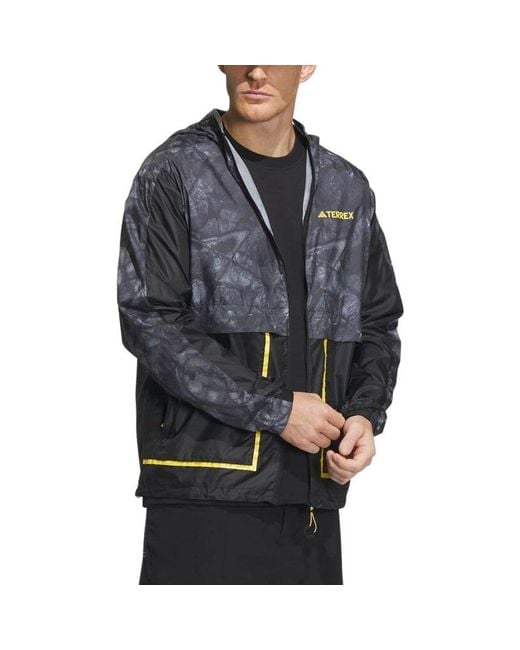 Adidas Blue National Geographic Wind.Rdy Jacket for men