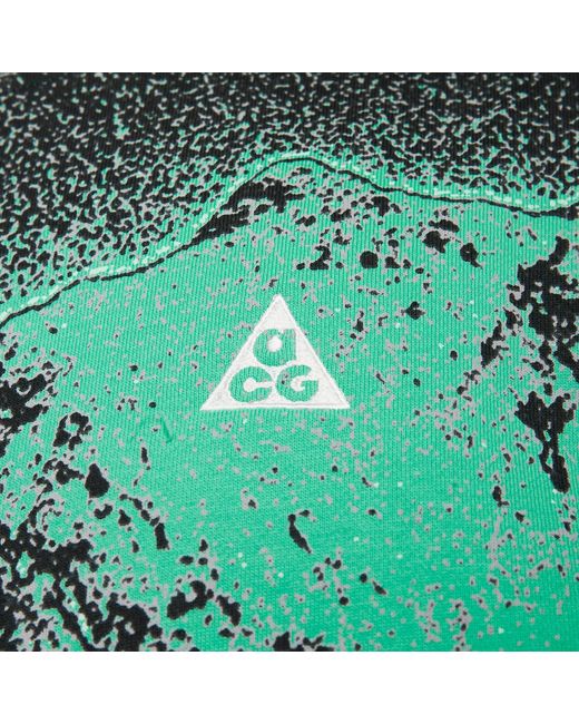 Nike Green Acg Therma-Fit All-Over Print Fleece Crew 'Light Menta' for men