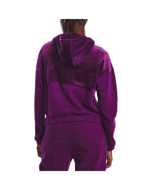 Under Armour Purple Ladies Journey Fleece Hoodie