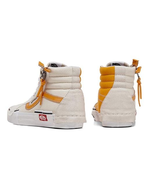 Vans White Sk8-Hi Shoes for men