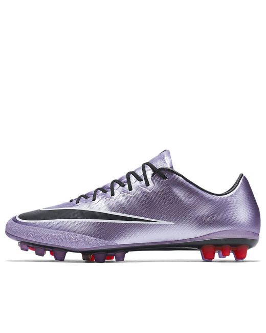 Nike Purple Mercurial Vapor X Ag-R 'Sliver' for men