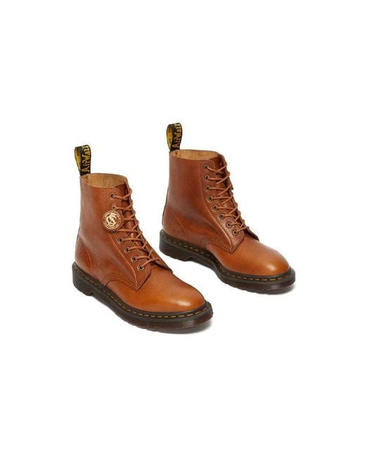 Dr. Martens Brown 1460 Pascal Leather Ankle Boots