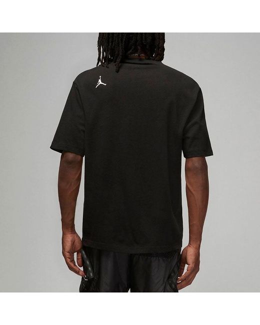 Nike Black 23 Engineered Casual Breathable Large Logo Printing Round Neck Short Sleeve for men