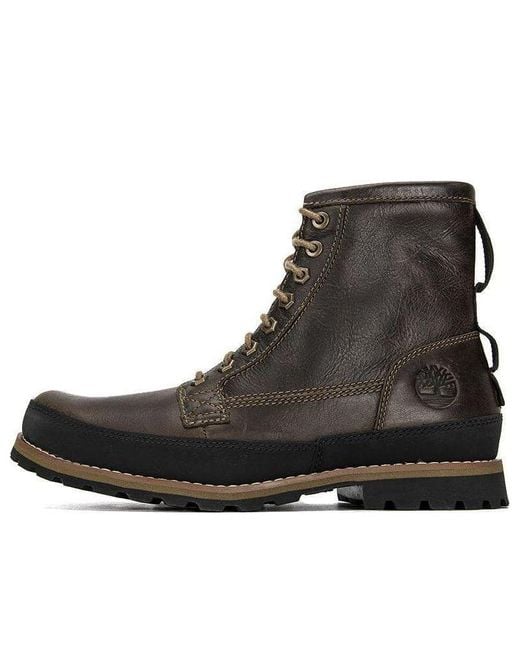Timberland Black Original Earthkeeper Boots Regenerative Leather' for men