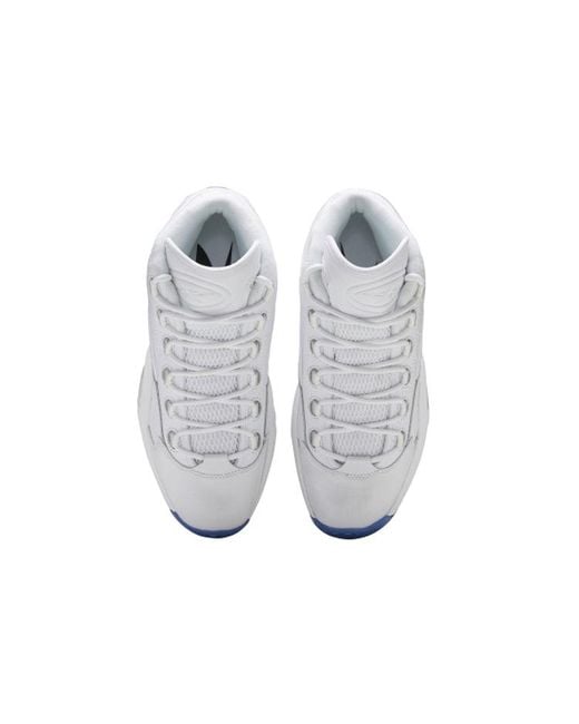 Reebok White Question Mid Sole' for men