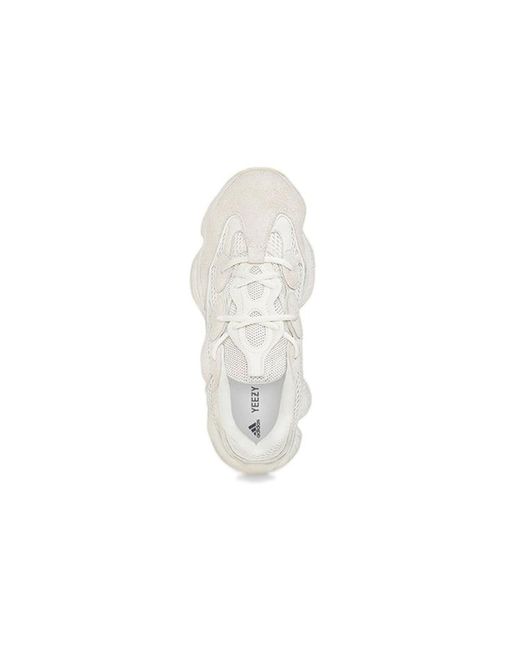 Adidas White Yeezy 500 'Bone' for men