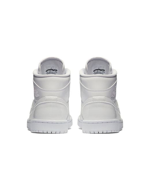 Nike White (Wmns) 1 Mid Patent 'Triple'