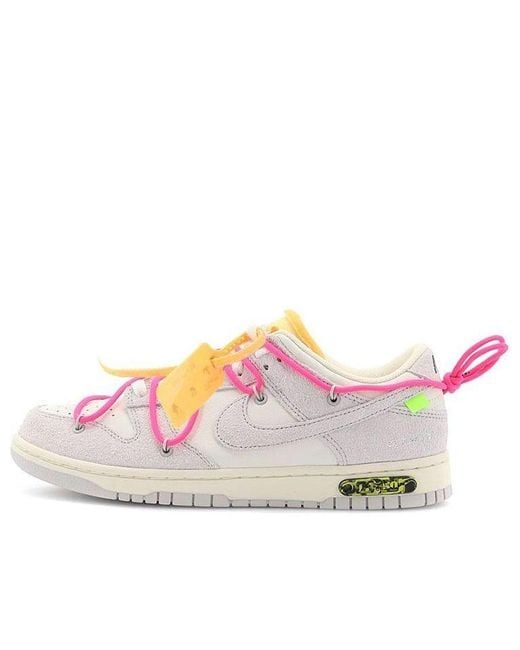 Nike Pink X Off- Dunk Low 'Lot 17 Of 50' for men