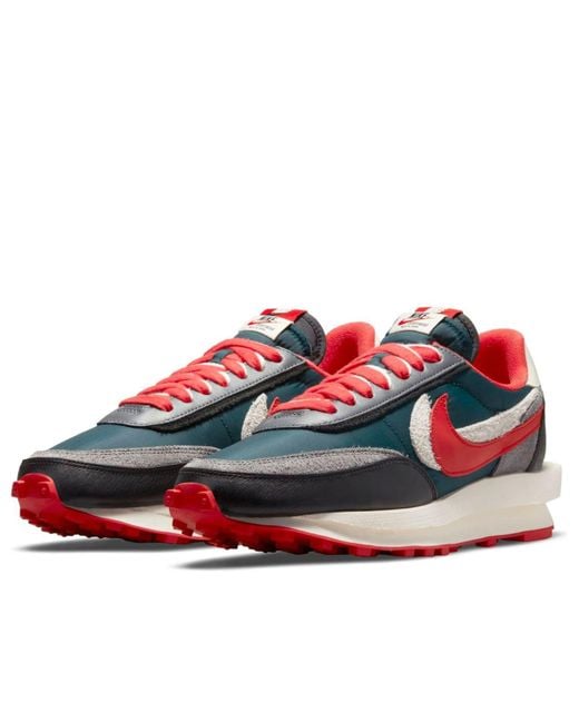 Nike Red X Sacai X Undercover Ldwaffle 'Midnight Spruce University' for men