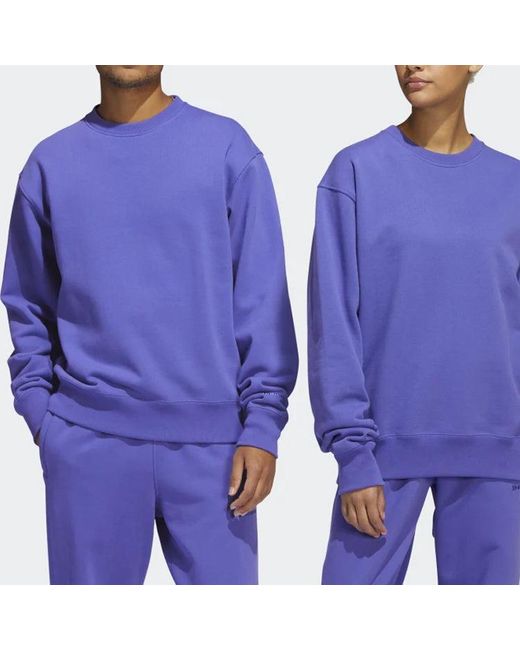 Adidas Blue X Pharrell Basic Sports Sweatshirt