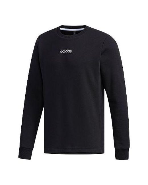 Adidas Blue Neo M C Sw Round Neck Fleece Lined Long Sleeves for men