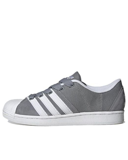 Adidas Gray Superstar Supermodified for men