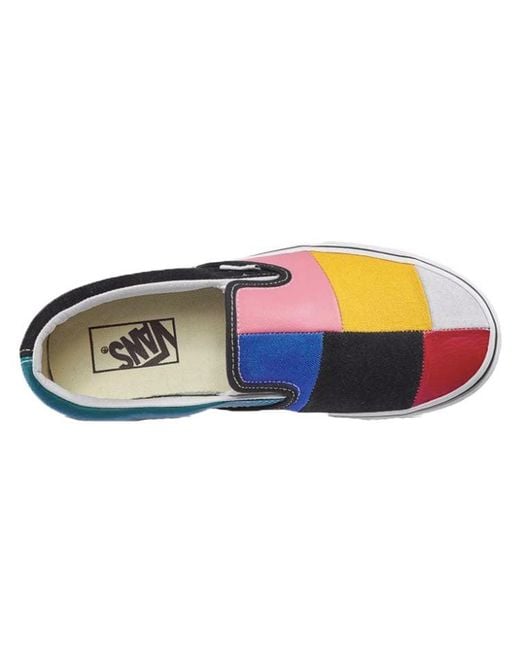 Vans Blue Classic Slip-On 'Patchwork' for men